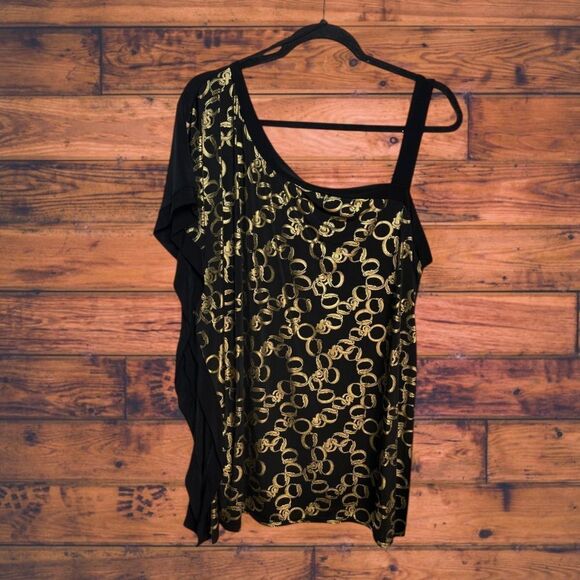 5 for $25🔥Banabee Gold Single Sleeve Blouse Size 18 - Picture 1 of 6